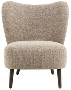 Poltrona beige in tessuto bouclé Elmont - Actona