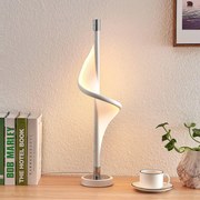 Lucande Edano lampada LED da tavolo linea ritorta