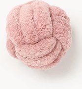 Cuscino annodato in teddy Dotty