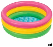 Piscina Gonfiabile per Bambini Intex Sunset Anelli 68 L 86 x 25 x 86 cm (6 Unità)