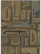Ralph Lauren Carta da parati Copeley Letterpress - Fruitwood