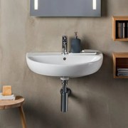 Lavabo sospeso Geberit 45 cm in ceramica bianco   Selnova