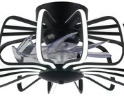 Ventilatore da soffitto Grecale trasparente, D. 50 cm INTEC