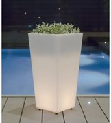 Vaso luminoso da esterno MELISA 40 CAVO H 90 cm,in polietilene, luce bianco freddo E27 7W 600LM NEWGARDEN