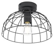 Lampada da soffitto industriale nera 28 cm - Hanze