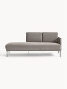 Chaise longue in velluto Fluente