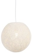 Lampada a sospensione Country bianco 35 cm - Corda