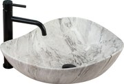 Lavabo da appoggio Rea Dora Stone