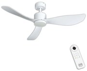 Ventilatore da soffitto WINGLET bianco, Ø 132 cm, CCT, dimmerabile, ARTE CONFORT IP20