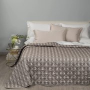Copriletto Trapuntato in Raso Jacquard Nuit Matrimoniale