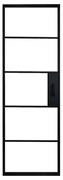 Anta per porta scorrevole ARTENS Cloe in alluminio nero L 86 x H 215 cm sp.30 mm reversibile
