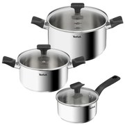 Tefal - Set di pentole 6 pz DELICIOUS acciaio inossidabile