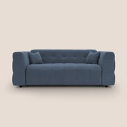 Tender Divano letto matrimoniale dal design innovativo in tessuto bouclet impermeabile T07 blu