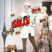 Saldi pop esplosivi | Vetrofania