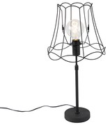 Lampada da tavolo nera con cornice Granny 30 cm regolabile - Parte
