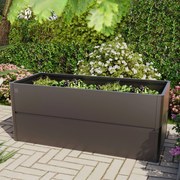 PRIMEYARD 200 x 85 x 77 cm Orto rialzato, acciaio, antracite metallizzato, con telaio freddo e bordo anti-lumache - (GFPV00778)