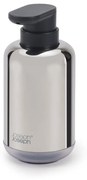 Dispenser di sapone in acciaio inox argento lucido 300 ml EasyStore Luxe - Joseph Joseph