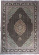 Tabriz Tappeto persiano 250x350 Nero (Iran) Annodato A Mano