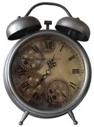 Orologio da Tavolo DKD Home Decor Cristallo Argentato Ferro (19 x 7,5 x 25 cm)