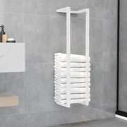 Portasciugamani Bianco 25x20x95 Cm İn Acciaio /