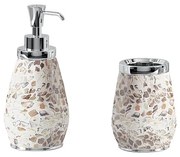 Set di accessori da bagno GEDY in ceramica panna