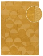 Tappeto in lana gialla 160x230 cm Gigi - Flair Rugs