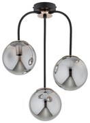 Lampadario a plafone GAMMA 3xE14/10W/230V nero