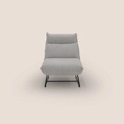 Tessa Poltroncina dal design moderno in morbida microfibra smacchiabile T11 grigio chiaro
