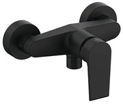 Miscelatore doccia esterno Mariani serie Artic in ottone nero opaco