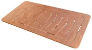 Pedana in legno per doccia 121x62 antiscivolo design slim ideale per piatto doccia 140x80