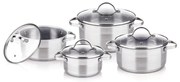 Lamart - Set pentole 8 pezzi in acciaio inox