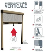 Zanzariera avvolgibile MEDAL Flystop per finestra L 160 x H 170 cm bronzo