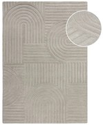 Tappeto in lana grigio 120x170 cm Zen Garden - Flair Rugs