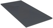 Piatto doccia MOLDCOM COMPOSITES in resina Cosmos Stone antracite L 80 x L 210 x H 4 cm opaco