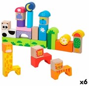 Set di Costruzioni Woomax animali 32 Pezzi (6 Unità)