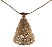 Ghirlanda luminosa marrone 8m con 10 luci LED IP44 ricaricabile a energia solare - Maro