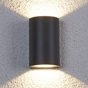 Applique da esterni a LED JALE Lucande, Nero, Alluminio, Moderno, Applique LED da esterni