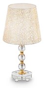 Lampade Da Scrivania - Ufficio Classico Queen Metallo Oro 1 Luce E27 Medium