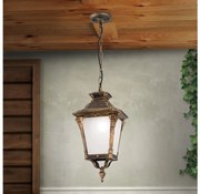 Orion - Lampada a sospensione per esterni AIKO 1xE27/60W/230V IP23 bronzo/patina