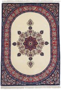 Isfahan Tappeto 150x110 (Iran) Annodato A Mano