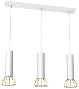 Lampadario su corda DANTE 3xGU10/25W/230V bianco/oro
