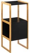 Mobile bagno in bambù con ripiani e scomparto 33x333x80 cm Natureo