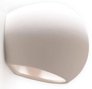Applique da Parete in Gesso-Ceramico GLOBE E27 Pitturabile da interno Colore del corpo Pitturabile