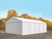 TOOLPORT 6x10 m tenda capannone, altezza 2,6m, PVC 1400, telaio perimetrale, bianco, senza statica - (7525BL)