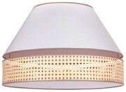 Duolla - Plafoniera AVIGNON 1xE27/15W/230V diametro 50 cm bianco/rattan