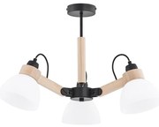 Plafoniera DANTONA 3xE27/15W/230V nero/beige