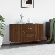 Credenza rovere marrone 100x36x60 cm in legno multistrato