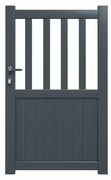 Portoncino GARDENGATE Zorn grigio in alluminio antracite H 140 x L 100 cm