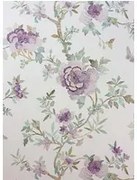 Nina Campbell Carta da parati Perdana - Lilac/ Aqua