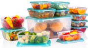 Set 13 Contenitori per Alimenti con Coperchio Ideale per Microonde e Congelatore